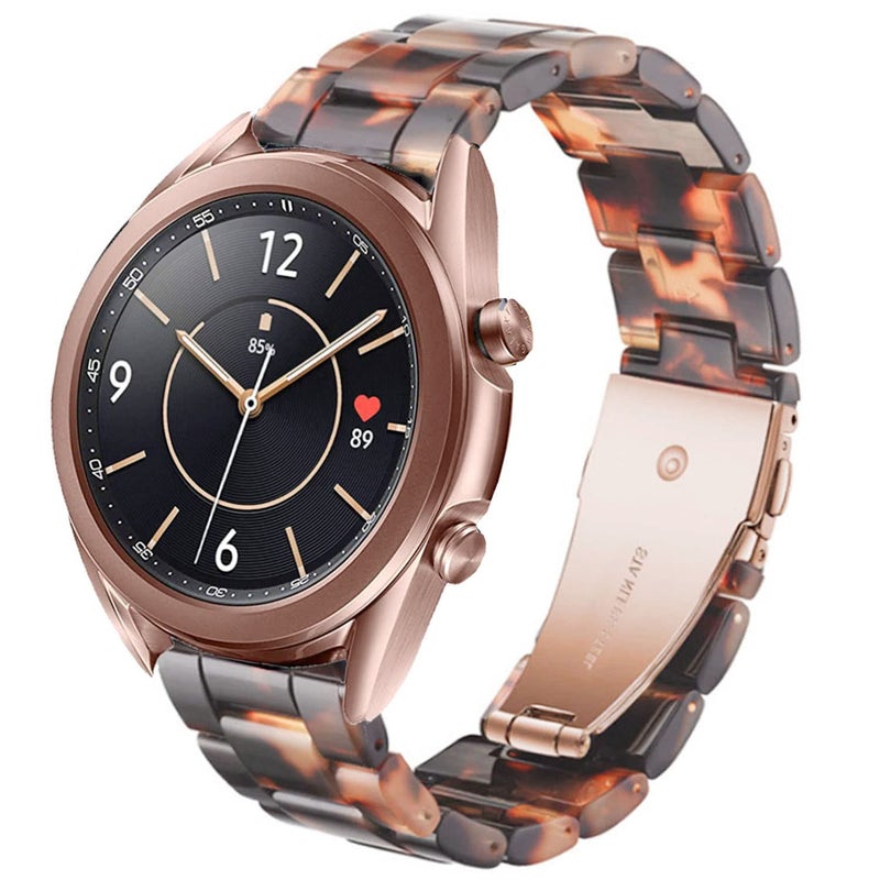 DEALELE Bands Compatible with Samsung Galaxy Watch 7 / FE / 6/6 Classic / 5/5 Pro / 4/4 Classic / 3 41mm / Huawei GT3 42mm, 20mm Colorful Resin Replacement Strap for Women Men (Hawksbill) - Image 1